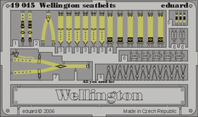 Eduard 49045 Wellington seatbelts TRU