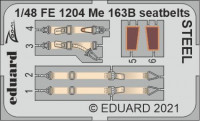 Eduard FE1204 Me 163B seatbelts STEEL (GASP.MOD.) 1/48