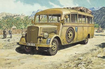Roden 72721 Opel Blitz Omnibus (model W.39 Ludewig-built, late) 1/72