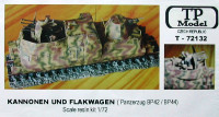 TP Model T-72132 Kannonen und Flakwagen (Panzerzug BP 42/44) 1/72