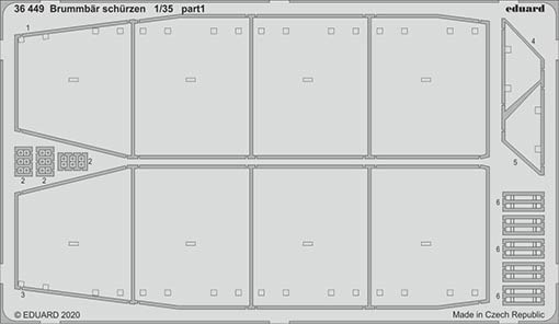 Eduard 36449 SET Brummbar schurzen (ACAD)