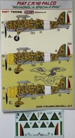 Kora Model NDT72098 Decals Fiat CR 42 Falco Squadriglia Spec.Irak 1/72