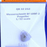 QuickBoost QB32252 Bf 109F-2 propeller (HAS/REV) 1/32