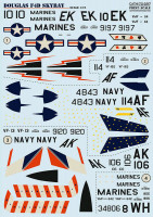 Print Scale 72-297 Douglas F4DF-6 Skyray In the complete set 2 sheets 1/72