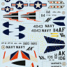 Print Scale 72-297 Douglas F4DF-6 Skyray In the complete set 2 sheets 1/72