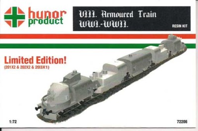 Hunor Product 72206 Complete Armoured Train (resin kit) 1/72