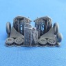 Metallic Details MDR48181 Mikoyan MiG-17 landing gears (designed to be used with Hobby Boss kits) 1/48