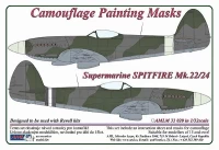 AML AMLM33020 Camouflage masks S.Spitfire Mk.22/24 1/32