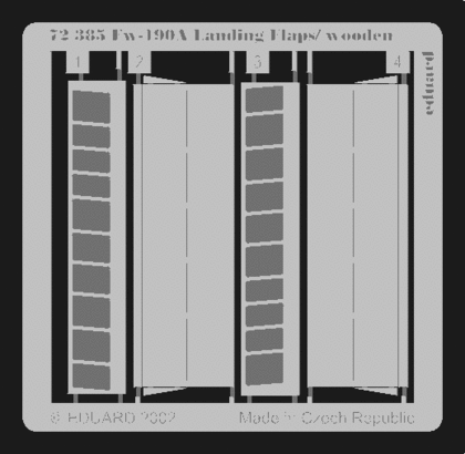Eduard 72385 Fw 190 wooden landing flaps TAM