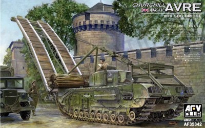 AFV Club AF35342 Churchill Mk. IV AVRE Bridge Layer Tank 1/35