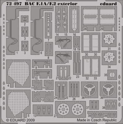 Eduard 72497 BAC Lightning F.1A/F.2 exterior TRU
