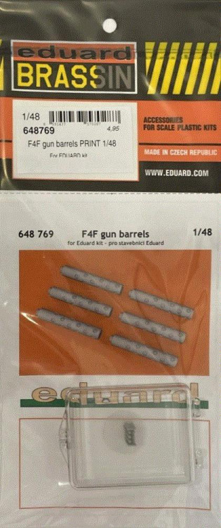 Eduard 648769 BRASSIN F4F gun barrels PRINT (EDU) 1/48