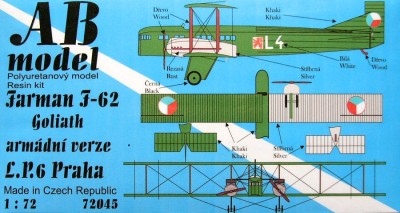 AB MODEL ABMOD72045 1/72 Farman F 62 Goliath (military vers.- L.P.6)