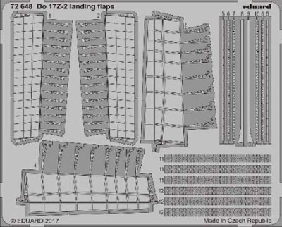 Eduard 72648 Do 17Z-2 landing flaps 1/72