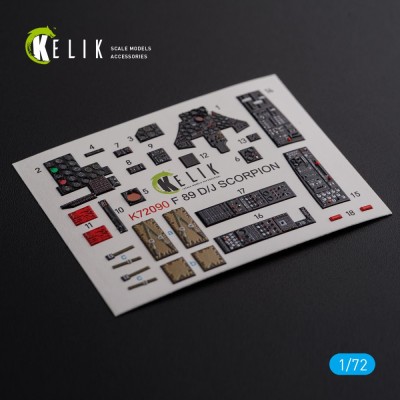 Reskit K72090 F-89 D/J Scorpion Interior 3D (REV) 1/72