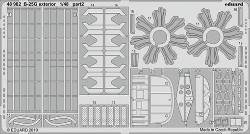 Eduard 48982 SET B-25G exterior (ITA)