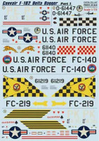 Print Scale 72-147 Convair F-102 Delta Dagger Part 1 The complete set 1,5 leaf Wet decal 1/72