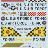 Print Scale 72-147 Convair F-102 Delta Dagger Part 1 The complete set 1,5 leaf Wet decal 1/72