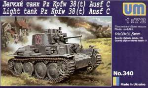 UM 340 Light tank PzKpfw 38(t) Ausf.C 1/72