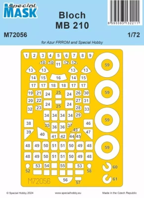 Special Hobby M72056 Mask for Bloch MB 210 (SP.HOBBY) 1/72