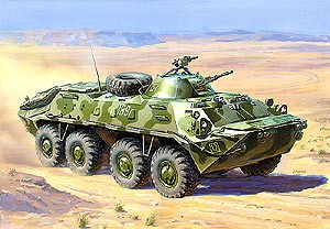 Звезда 3557 Советский БТР-70 (Афган.война) 1/35