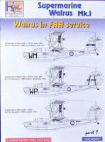 HM Decals HMD-48067 1/48 Decals Superm. Walrus Mk.I FAA Service Pt.1