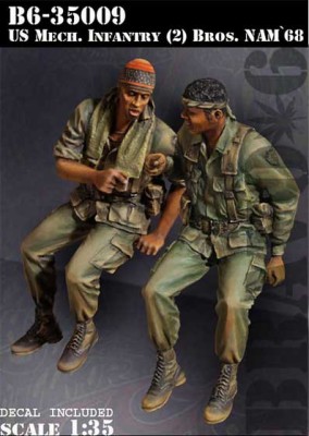 Bravo6 35009 U.S. Mech Infantry(2) Bros. Nam`68 1/35