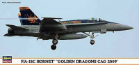Hasegawa 01903 Самолет F/A-18C HORNET "GOLDEN DRAGONS CAG 2009" (HASEGAWA) 1/72