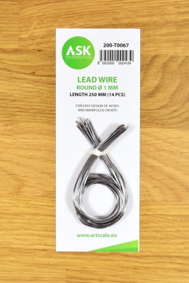 Art Scale 200-T0067 Lead Wire - Round 1 mm x 250 mm (14 pcs) No Scale