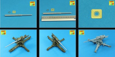 Aber 35 L-189 German 88mm L/56 two-piece barrel for Flak 36 and Flak 37 Universal set (designed to be used with Bronco Models and Dragon kits) [3.7cm Flak 36 Sd.Kfz.6/2 Sd.Kfz.7/2] 1/35