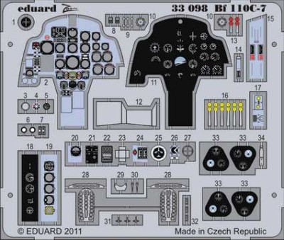 Eduard 33098 Bf 110C-7 1/32