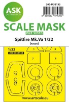 Art Scale 200-M32132 Supermarine Spitfire Mk.Va single-sided fit express mask for Kotare kit 1/32
