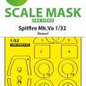 Art Scale 200-M32132 Supermarine Spitfire Mk.Va single-sided fit express mask for Kotare kit 1/32