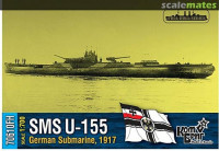 Combrig 70610WL/FH German U 155 Submarine, 1917 1/700