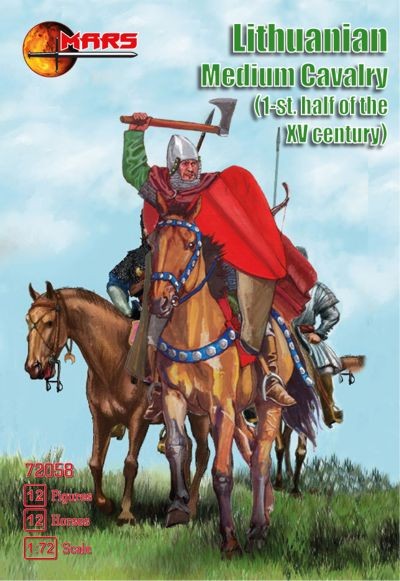Mars MAR72058 Lithuanian medium cavalry of the 1st half 15th century 12 mounted figures 1/72