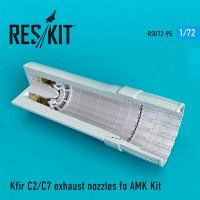 Reskit RSU72-0095 Kfir C2/C7 exhaust nozzles (AMK) 1/72