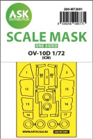 Art Scale 200-M72091 North-American/Rockwell OV-10D Bronco wheels and canopy frame paint masks (outside only) 1/72