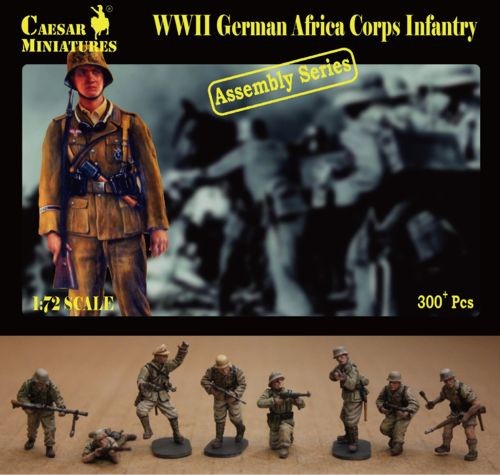 Caesar Miniatures H7713 German Africa Korps Infantry (WWII) 1/72