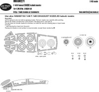 New Ware NWA-M1271 Mask F-14D Tomcat BASIC (GWH) 1/48