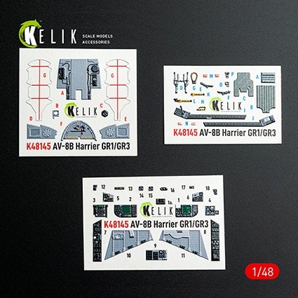 Reskit K48145 AV-8B Harrier - interior 3D (HAS) 1/48