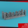 Armory ARAW14313 Rockwell B-1B Lancer wheels with weighted tires, late version 1/144