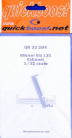 QuickBoost QB32 204 Bucker Bu 131 exhaust (ICM) 1/32