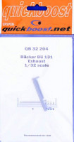 QuickBoost QB32204 Bucker Bu 131 exhaust (ICM) 1/32