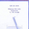 QuickBoost QB32204 Bucker Bu 131 exhaust (ICM) 1/32