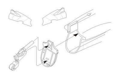 CMK 4293 Mitsubishi A6M3/5 - Tail cone set for TAM 1/48