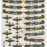 Dk Decals 48022 P-40E Warhawk over Pacific&China (11x camo) 1/48