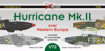 Dk Decals 72138 Hurricane Mk.II over Western Europe (9x camo) 1/72