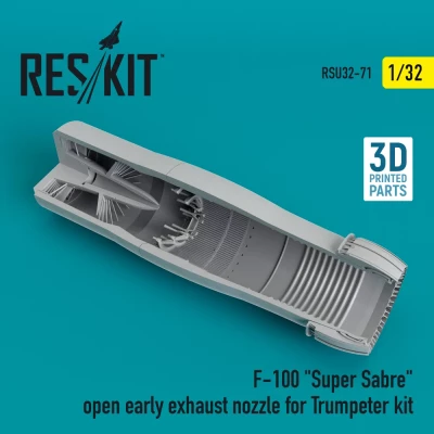 Reskit RSU32-071 F-100 'Super Sabre' open early exh.nozzles 1/32