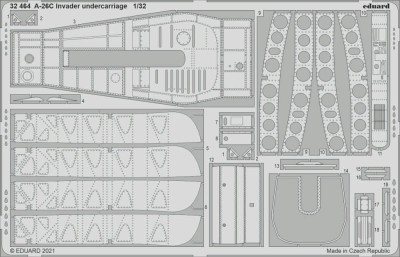 Eduard 32464 SET A-26C Invader undercarriage (HOBBYB) 1:32