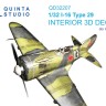 Quinta studio QD32207 И-16 Type 29 (ICM) 3D Декаль интерьера кабины 1/32